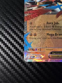 Pokemon Lucario ex (012) Me: Mega Evolution Promo Holo TCG - Image 5