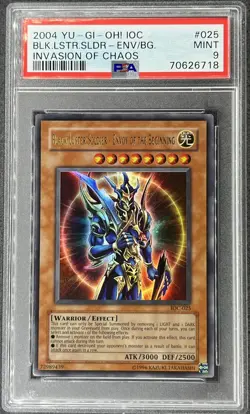 Yugioh 2004 Black Luster Solider - Envoy of The Beginning IOC-025 Ultra PSA 9 - Image 1
