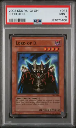 2002 YU-GI-OH! STARTER DECK: KAIBA #041 LORD OF D. PSA 9 - Image 1