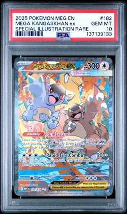 2025 POKEMON MEG SPECIAL ILLUSTRATION RARE MEGA KANGASKHAN EX PSA 10 - Image 1