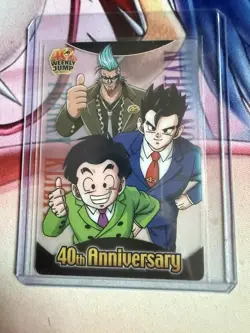 Son Gohan Krillin Franky Dragon Ball One Piece Jump 40th Anniversary Card - Image 1