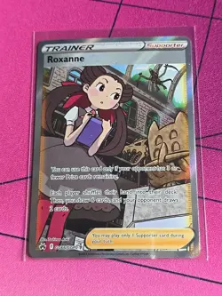 Pokemon TCG Roxanne Crown Zenith Galarian Gallery # GG66/GG70 Full Art Trainer - Image 1