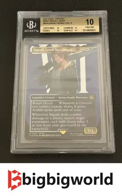 2025 MTG Final Fantasy #0547 Squall Seed Mercenary Surge Foil BGS 10 - Image 1