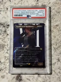 Squall SeeD Mercenary SURGE FOIL 547 PSA 10 GEM MINT (MTG Final Fantasy 2025) - Image 1