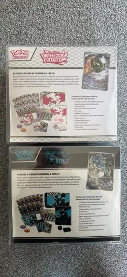 Black Bolt and White Flare Pokemon Center PC ETB Elite Trainer Box SEALED - Image 4