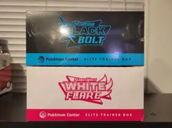 Black Bolt and White Flare Pokemon Center PC ETB Elite Trainer Box SEALED - Image 2