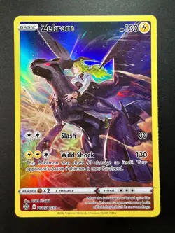 Pokemon TCG SWSH09: Brilliant Stars Trainer Gallery #TG05/TG30 Zekrom NM - Image 2