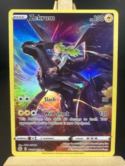 Pokemon TCG Zekrom TG05/TG30 Swsh09 Brilliant Stars Trainer Gallery Holo Rare NM - Image 1