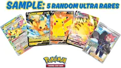 LOT OF 5 POKEMON ULTRA RARE Card Lot Random EX, V, VMAX, FULL ART, VSTAR - Image 2