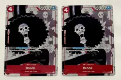 2023 One Piece Brook OP01-022 Alternate Art Promo (2x) Cards Textured Foil Engl - Image 1