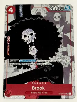 2023 One Piece Brook OP01-022 Alternate Art Promo (2x) Cards Textured Foil Engl - Image 3