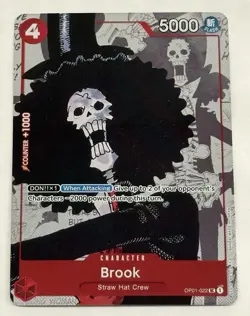 2023 One Piece Brook OP01-022 Alternate Art Promo (2x) Cards Textured Foil Engl - Image 5