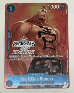 Mr.1 (Daz.Bonez) Online Regional Finalist Promo OP02-063 One Piece Card English - Image 1