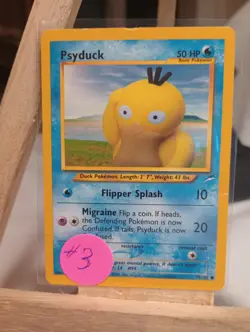 Pokemon Card - Psyduck Neo Destiny 79/105 Common DAMAGED PLD Played *Read* - Image 1