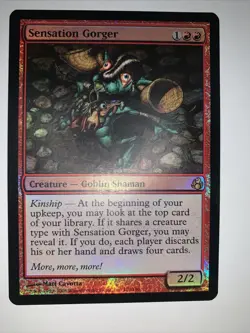 NM FOIL Sensation Gorger Morningtide Red Rare MAGIC CARD - Image 1