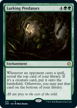 MTG Lurking Predators, Light Play, English Jumpstart - Image 1