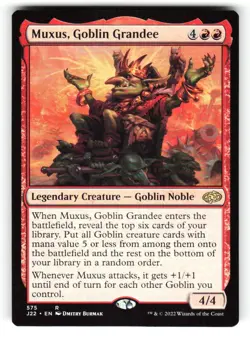 Muxus, Goblin Grandee #575 (NM) (Non-Foil) (J22) Magic MTG - Image 1