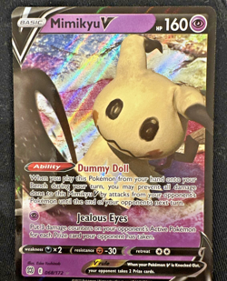 Pokemon TCG Sword & Shield: Brilliant Stars Mimikyu V 068/172 Holo Ultra Rare - Image 1