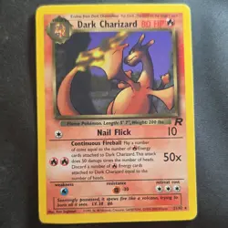 Pokemon Dark Charizard 21/82 Team Rocket Rare Regular 2000 English TCG - Image 1
