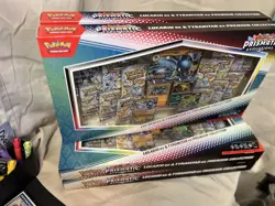 Pokemon Lucario Ex & Tyranitar Ex Premium Collection Prismatic Evolution - Image 4