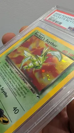 Pokemon Gym Heroes Rocket's Scyther Holo 13/132 PSA 9 WOTC Vintage - Image 2