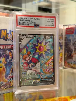 2022 POKEMON SWORD & SHIELD ASTRAL RADIANCE #TG13 FULL ART/STARMIE V PSA 10 - Image 1
