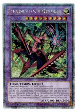 Yu-Gi-Oh! **Euro** Fiendsmith's Desirae Quarter Century Secret Rare RA04-EN056 - Image 1