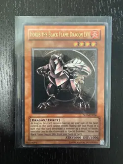 Yugioh Horus The Black Flame Dragon LV4 SOD-EN006 Rare LP - Image 2