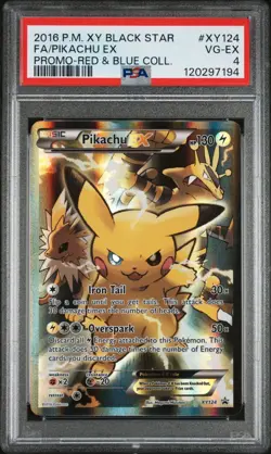 Pikachu XY124 PSA 4 Black Star Promo Pokemon Graded Card XY 124 TCG - Image 1