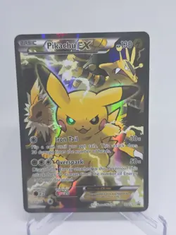 Pikachu EX XY124 XY Black Star Promo Pokemon TCG English LP - Image 1