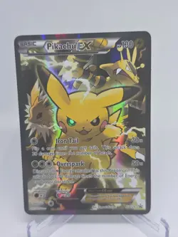 Pikachu EX XY124 XY Black Star Promo Pokemon TCG English LP - Image 2