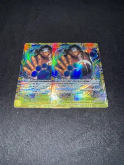 One Piece Card Game OP12 Bartholomew Kuma Holo Character Card Lot of 2 English - Image 2