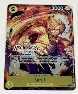One Piece Sanji Offline Regional Tournament Event Pack Foil Promo (2x) OP03-102 - Image 3