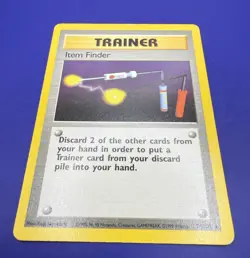 ⚡Item Finder 74/102 Base Set Series Rare Pokemon Trainer Card 1999 WOTC MP - Image 2