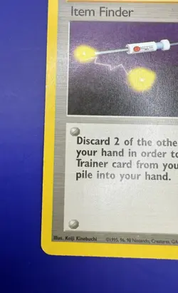 ⚡Item Finder 74/102 Base Set Series Rare Pokemon Trainer Card 1999 WOTC MP - Image 5