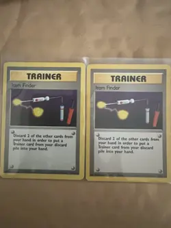 X2 Item Finder 74/102 Rare Base Set Trainer Vintage Pokemon TCG 1999-2000 LP/MP - Image 1