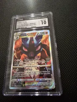 CGC 10 LUCARIO VSTAR SWSH291 CROWN ZENITH ETB BLACK STAR PROMO POKEMON GEM MINT - Image 1