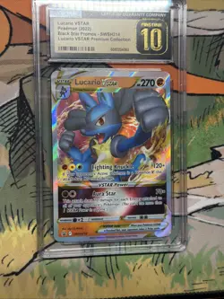 Pokemon Lucario VSTAR SWSH214 Ultra Rare Black Star Promo - CGC 10 PRISTINE - Image 5