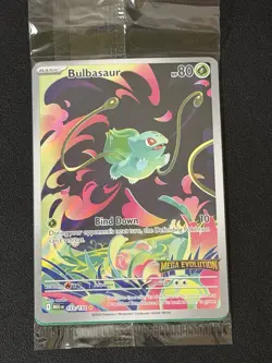 2025 Pokemon Mega Evolution Bulbasaur 133/132 IR Stamped - Sealed NM - Image 1