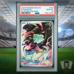 Bulbasaur IR 2025 Pokemon Mega Evolution MEG EN #133 PSA 10 GEM MINT - Image 1