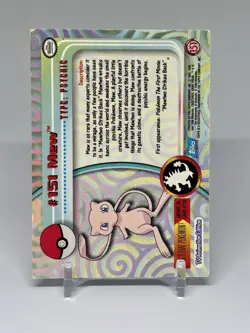 2000 Topps Pokemon TV Animation Edition Series 3 Holo Foil #151 Mew - MP - Image 2