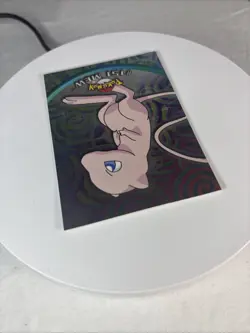 2000 Pokemon Topps TV Series 3 Mew HOLO Foil Blue Label #151 1st Edition - Image 4