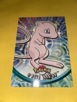 2000 Topps Pokemon MEW #151 Blue Logo TV Animation Edition Non-Holo LP/NM - Image 1