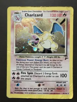 Pokemon TCG Charizard Holo Rare Card 4/102 Base Set 2 - FAST, SAFE SHIPPING - Image 1