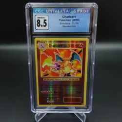 CGC 8.5 NM - MINT POKEMON CHARIZARD REVERSE HOLO RARE XY EVOLUTIONS #11 CARD - Image 1