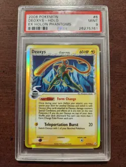 🔥🔥PSA 9 Deoxys Holo Rare Pokemon Card 2006 EX Holon Phantoms 6/110🔥🔥 - Image 1