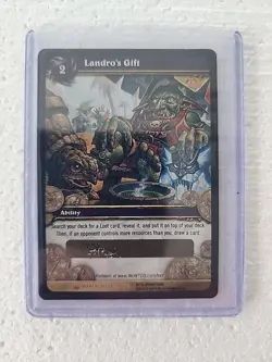 Landro's Gift Unscratched WoW World Of Warcraft TCG Loot Card - Image 1