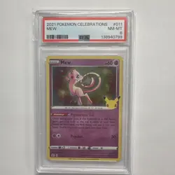 2021 POKEMON CELEBRATIONS #011 MEW PSA 8 NM-MT 🔥🔥 - Image 1