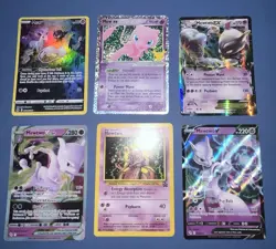 Pokemon Mew&Mewtwo Lot Of 6 - Mostly NM - See Photos & Read Description! - Image 1