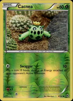 Cacnea 4/162 Reverse Holo XY Breakthrough Pokemon - Image 1